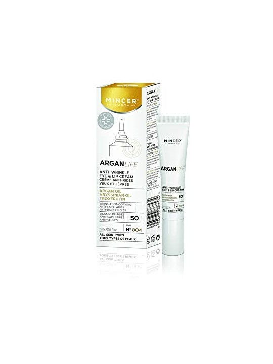 MINCER PHARMA Argan Life crema antirughe contorno occhi e labbra ARGAN LIFE 804 15ml