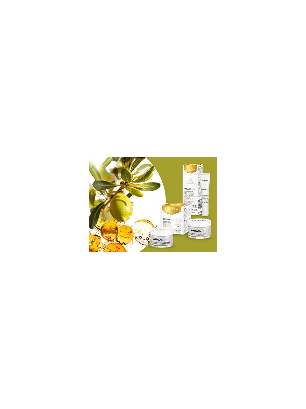 MINCER PHARMA Argan Life crema antirughe contorno occhi e labbra ARGAN LIFE 804 15ml