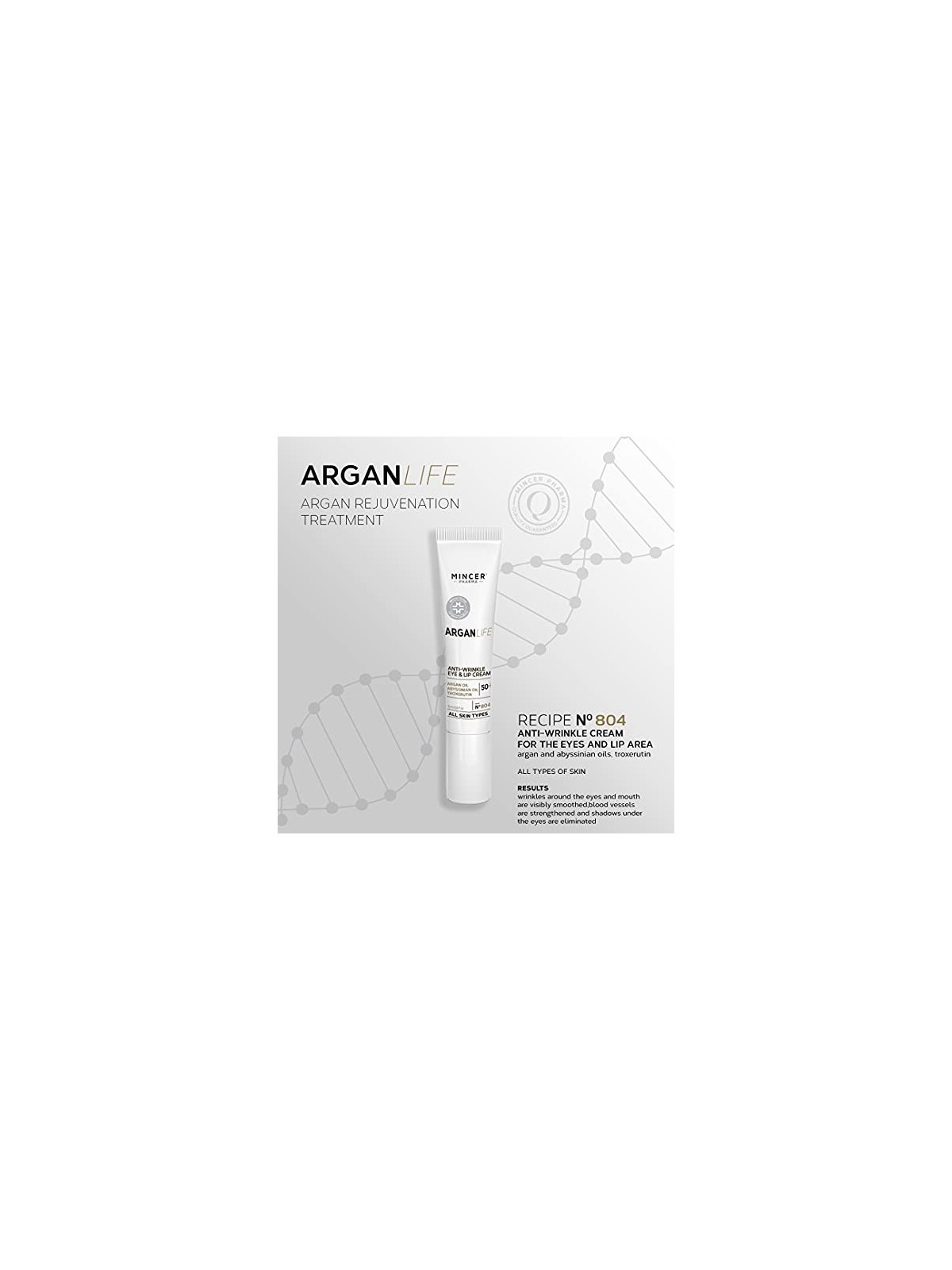 MINCER PHARMA Argan Life crema antirughe contorno occhi e labbra ARGAN LIFE 804 15ml