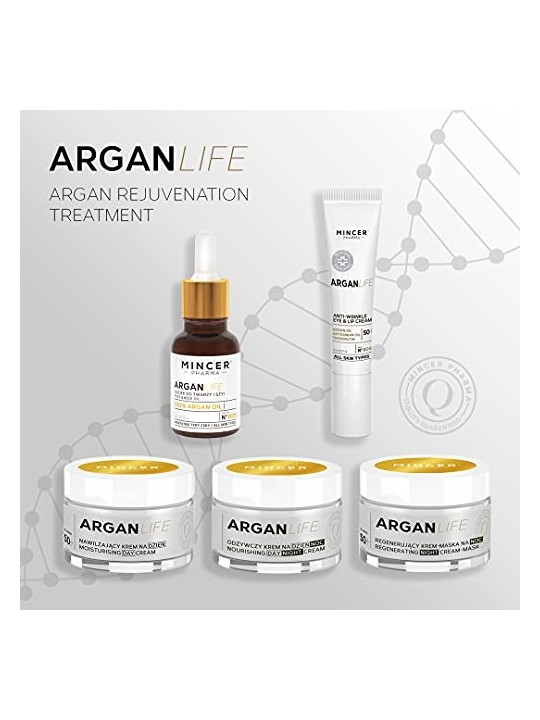 MINCER PHARMA Argan Life crema antirughe contorno occhi e labbra ARGAN LIFE 804 15ml