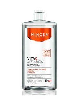MINCER PHARMA Vita C Infusion No611 fluido micellare rigenerante per il viso 500ml