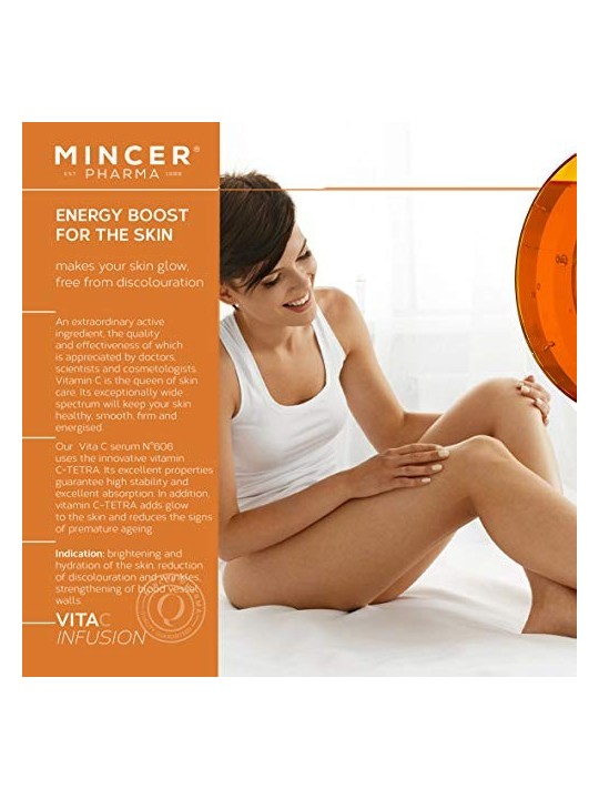 MINCER PHARMA Vita C Infusion No611 fluido micellare rigenerante per il viso 500ml