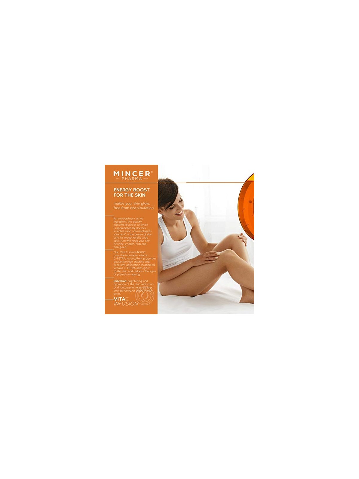 MINCER PHARMA Vita C Infusion No611 fluido micellare rigenerante per il viso 500ml