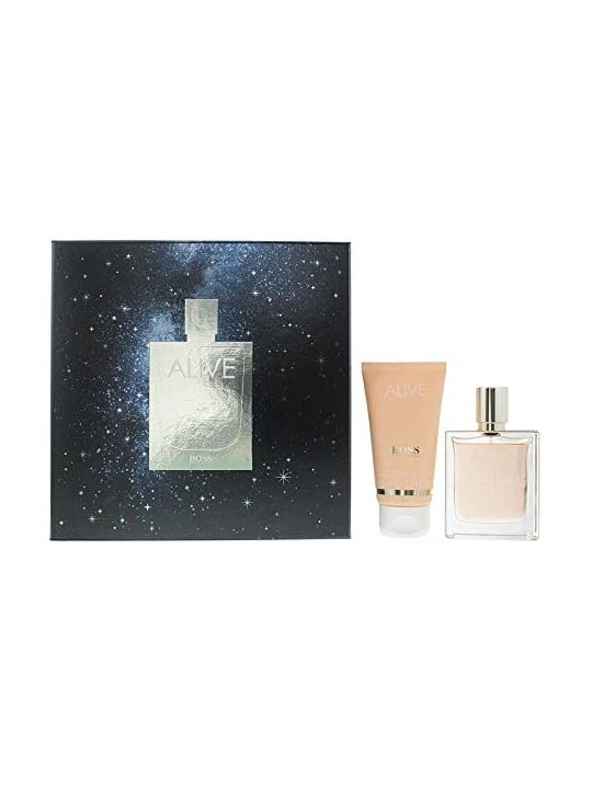 Hugo Boss Alive Giftset 125ml eau de parfum Spray 50ml-Body Lotion 75ml