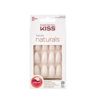 Unghie naturali adatte alla pittura Kiss My Face 70910 Salon Naturals 28 pz