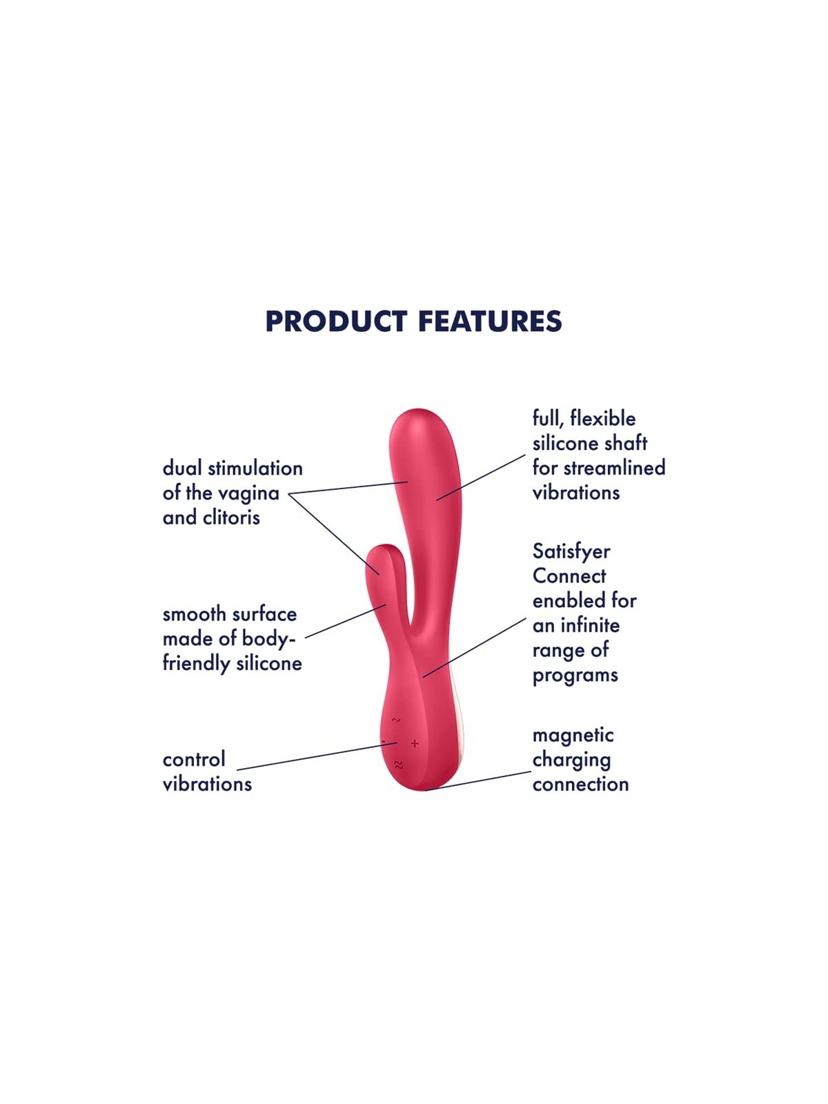 Satisfyer MONO FLEX Red Vibrator 1 UNIT