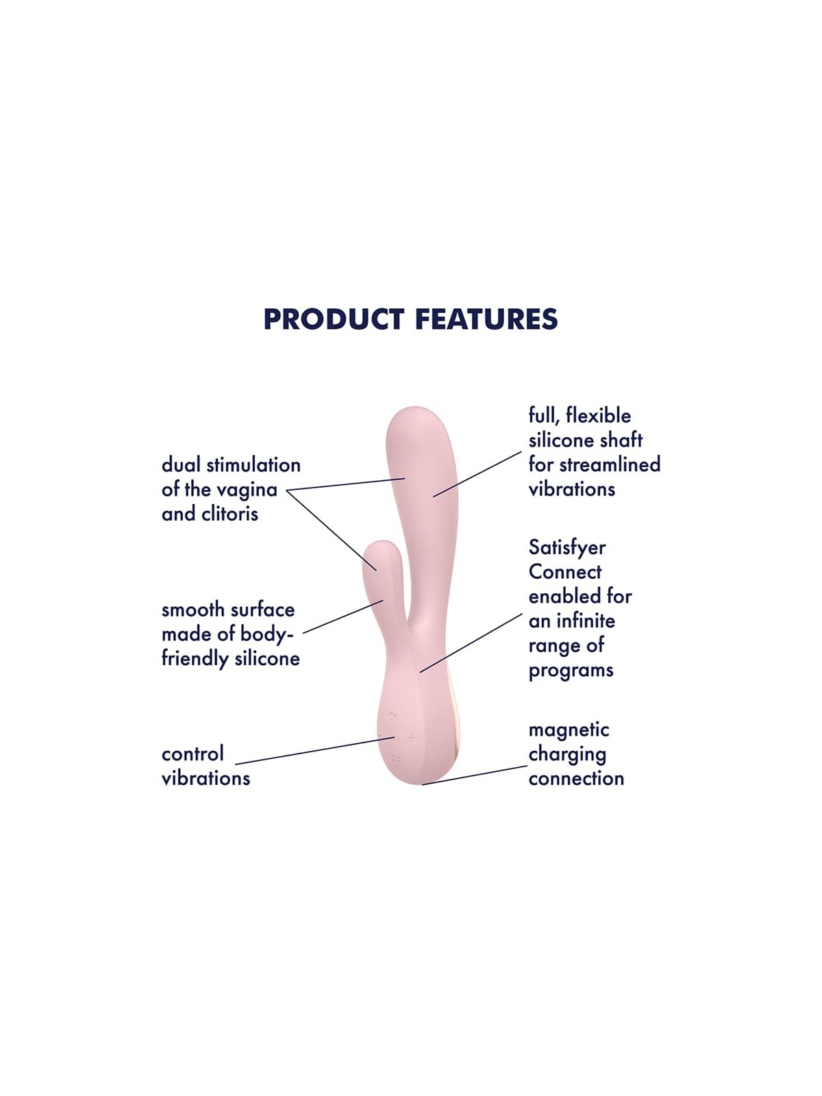 Vibratore Satisfyer Mono Flex con App e Bluetooth