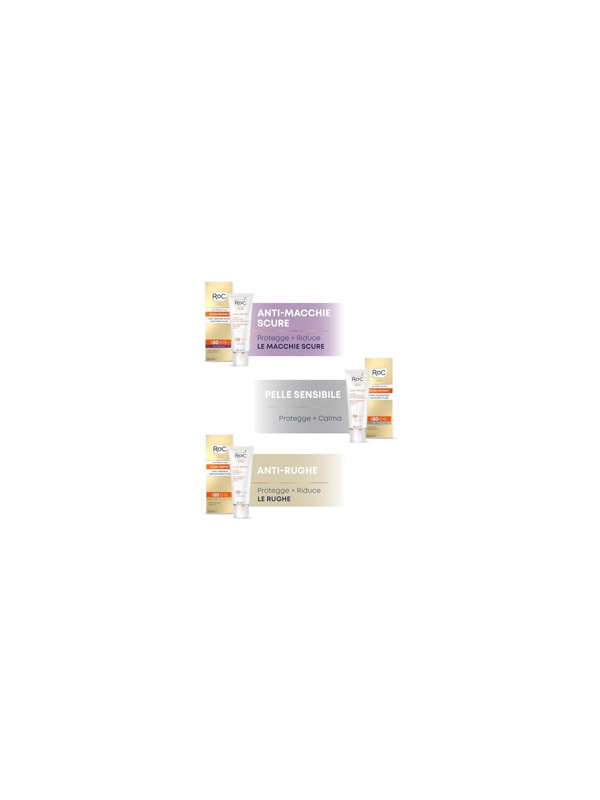 RoC Soleil-Protect High Tolerance Fluid SPF50+ unisex 50ml Comforts Sensitive Skin RoC www.essenzetotalstyle.com 