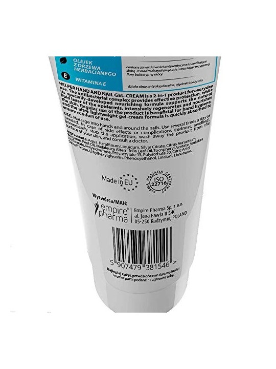 Crema-gel per mani e unghie antibatterica 100ml