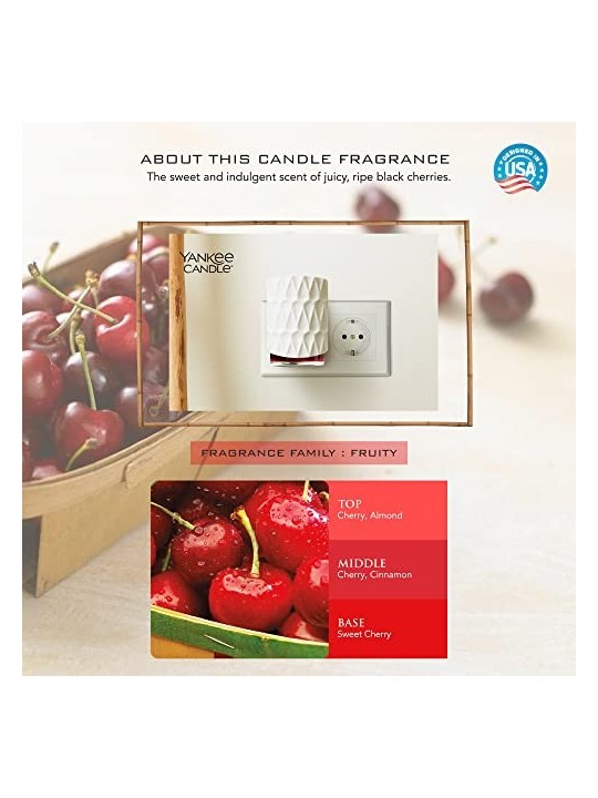 Kit Iniziale Yankee Candle ScentPlug Ciliegia Nera Ununit base per una presa elettrica profumata unisex