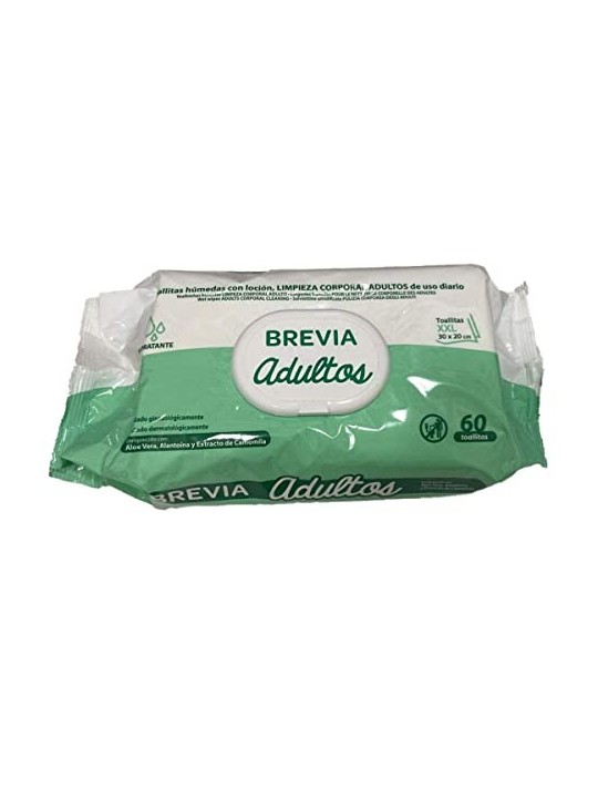 Salustar BREVIA salviette con lozione per pulizia adulti 30x20 cm 60 unit unisex