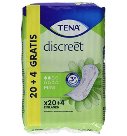 Tena Lady DISCREET compresa per incontinenza mini 24 unit donna
