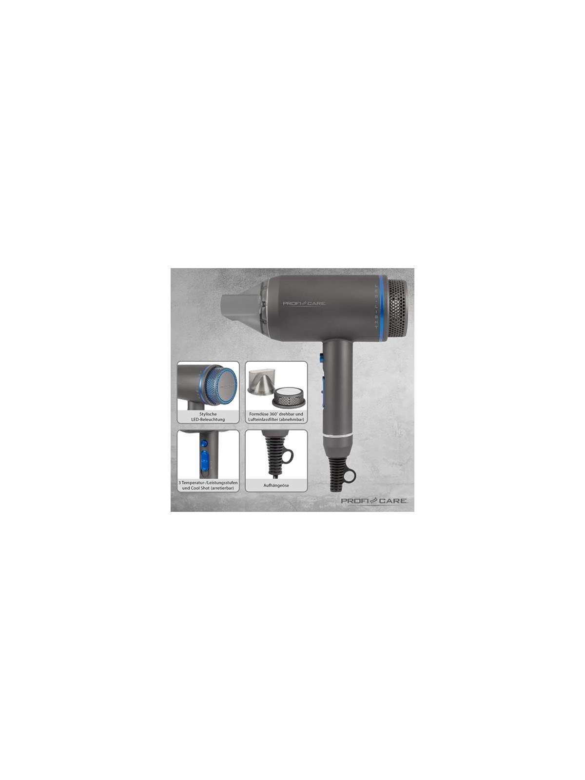 Profi Care HT 3082 Powerful Hair Dryer for Women