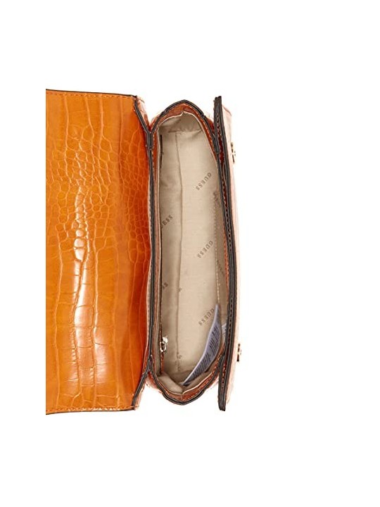 Guess Katey Convertibile Xbody Flap Borsa a Tracolla Arancione