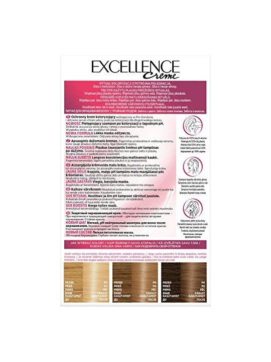 Tintura per capelli L'Oreal Excellence Creme 9 Biondo Molto Chiaro
