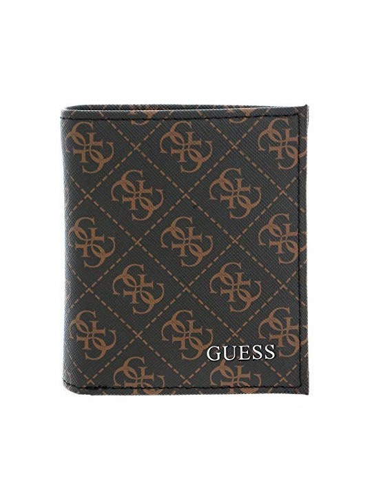 Portafoglio Guess Vezzola SMVZLALEA22 Marrone Scuro Uomo