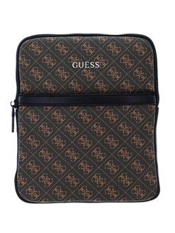 Guess Vezzola Borsa Cerniera Superiore Piatto Marrone uomo