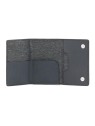 Piquadro Black Square Leather Wallet with Sliding Compact System Blue Men