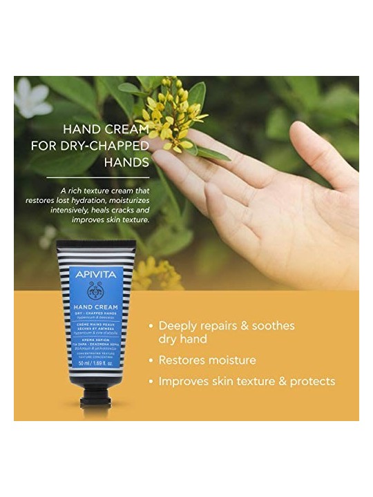 Crema per mani secche e screpolate Apivita con Iperico 50ml