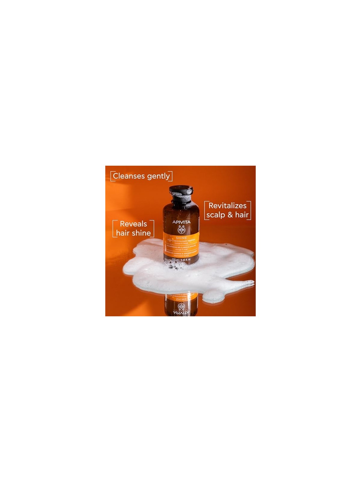 Shampoo Apivita Lucentezza e Vitalitï¿½ï¿½ con Arancia e Miele 250ml