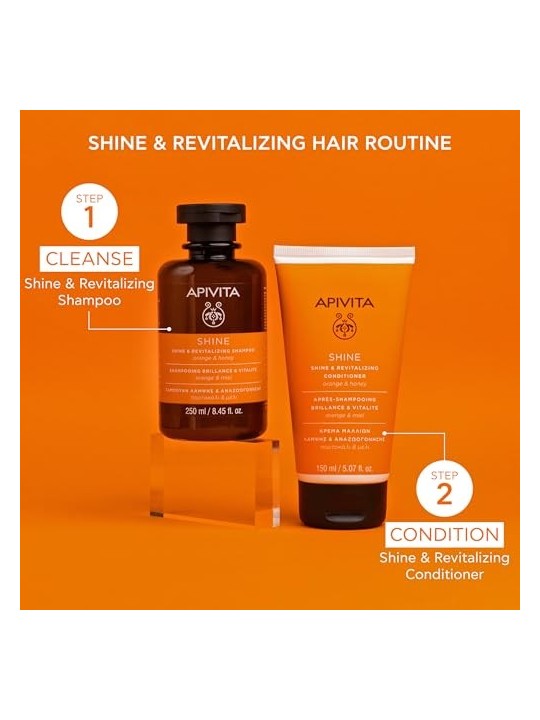 Shampoo Apivita Lucentezza e Vitalitï¿½ï¿½ con Arancia e Miele 250ml