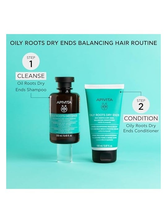 Shampoo Radici Grasse e Punte Secche Apivita 250ml
