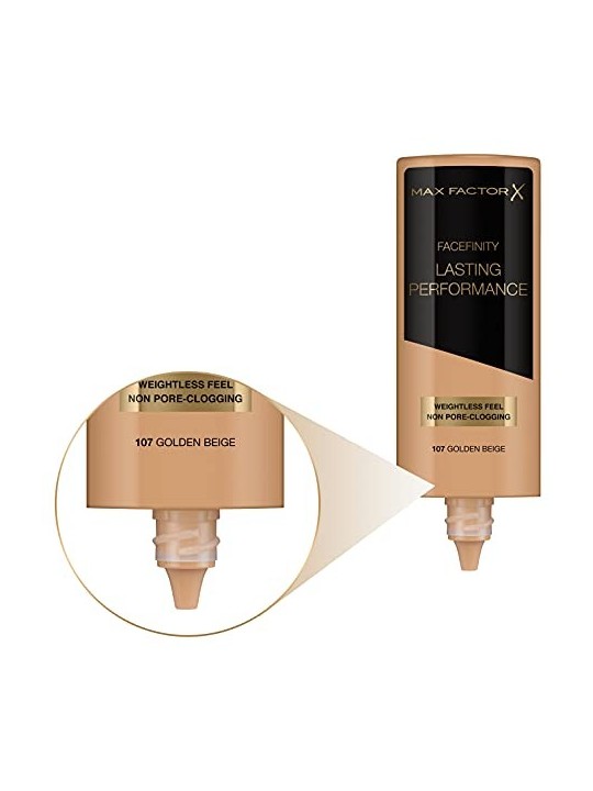 Max Factor Lasting Performance MakeUp Trucco a lunga tenuta 35 ml donna 107 Golden Beige