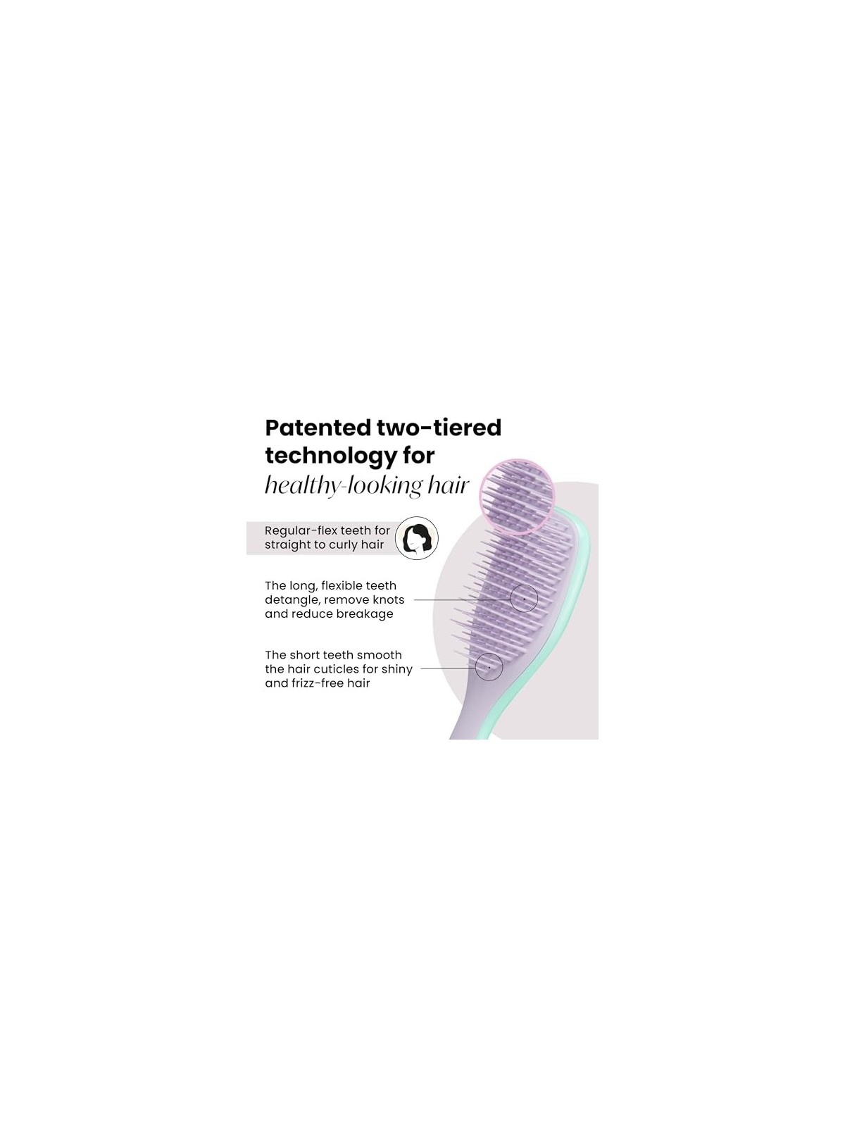 Tangle Teezer Wet Distangling Hairbrush Wisteria Leaf