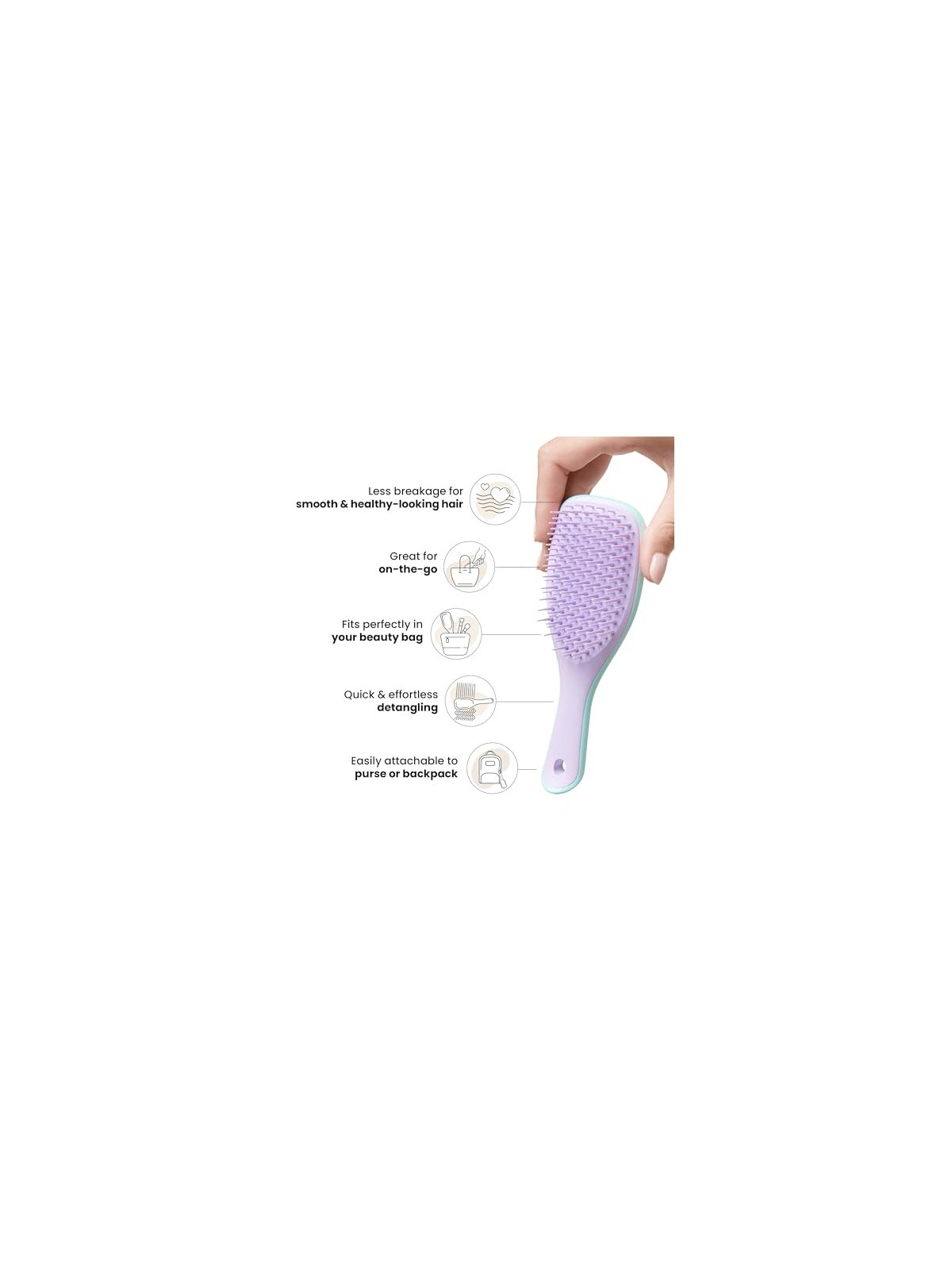 Tangle Teezer Wet Distangling Hairbrush Wisteria Leaf