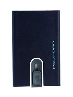 Piquadro Blue Square Portafoglio in Pelle Uomo Blu