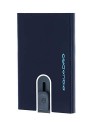 Piquadro Blue Square Portafoglio in Pelle Uomo Blu