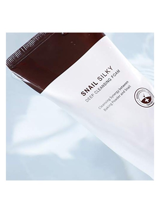 Snail Silky Deep Cleansing Foam Schiuma viso detergente quotidiana donna 150ml