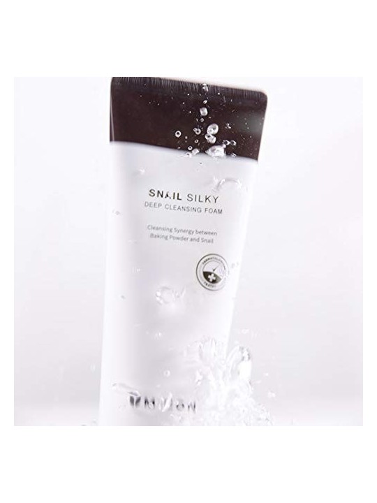 Snail Silky Deep Cleansing Foam Schiuma viso detergente quotidiana donna 150ml