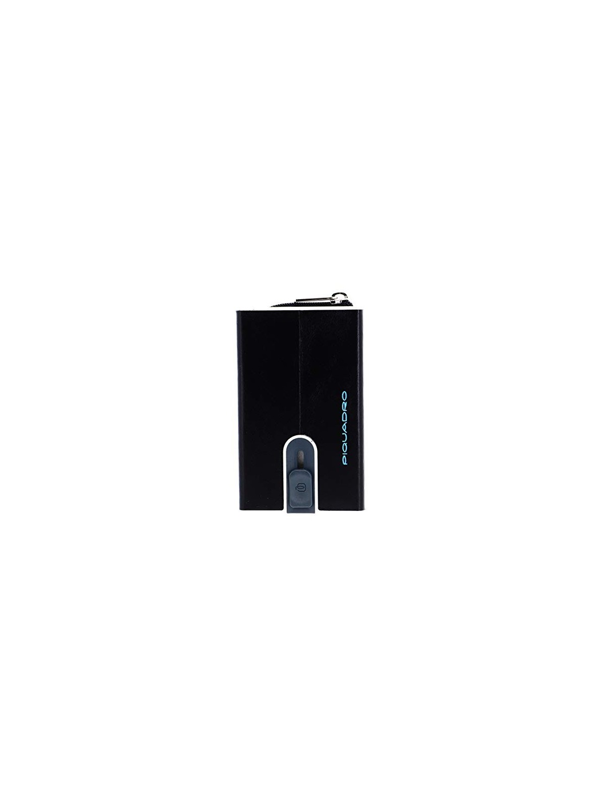 Piquadro Blue Square Porta Carte di Pelle Nero Uomo