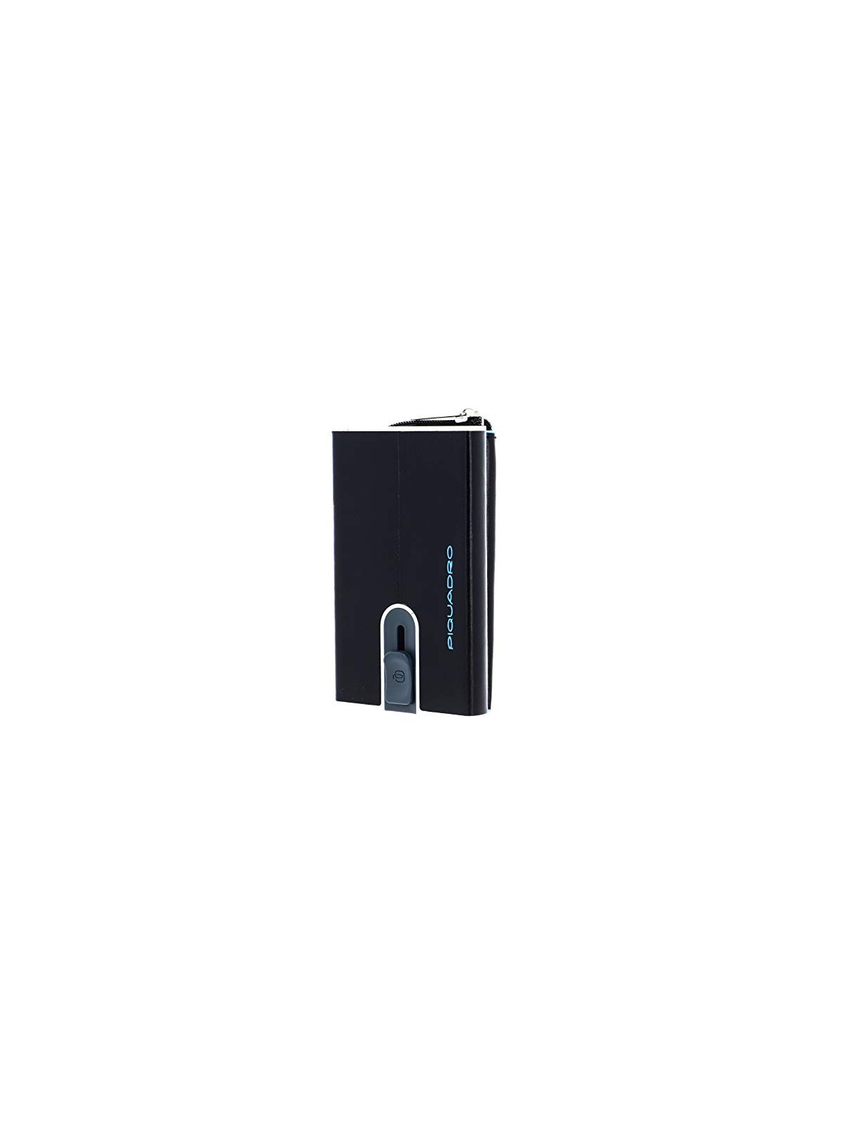 Piquadro Blue Square Porta Carte di Pelle Nero Uomo
