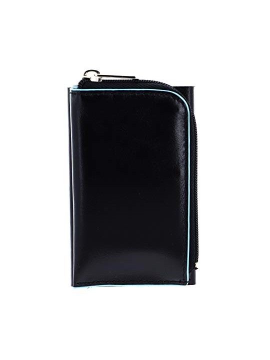 Piquadro Blue Square Porta Carte di Pelle Nero Uomo