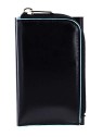 Piquadro Blue Square Porta Carte di Pelle Nero Uomo