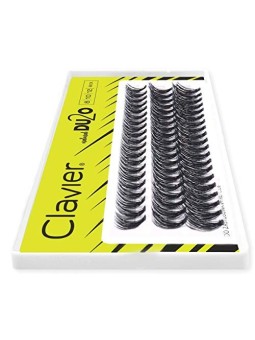 CLAVIER DU2O Ciuffi di ciglia MIX Doppio Volume 8mm 10mm 12mm