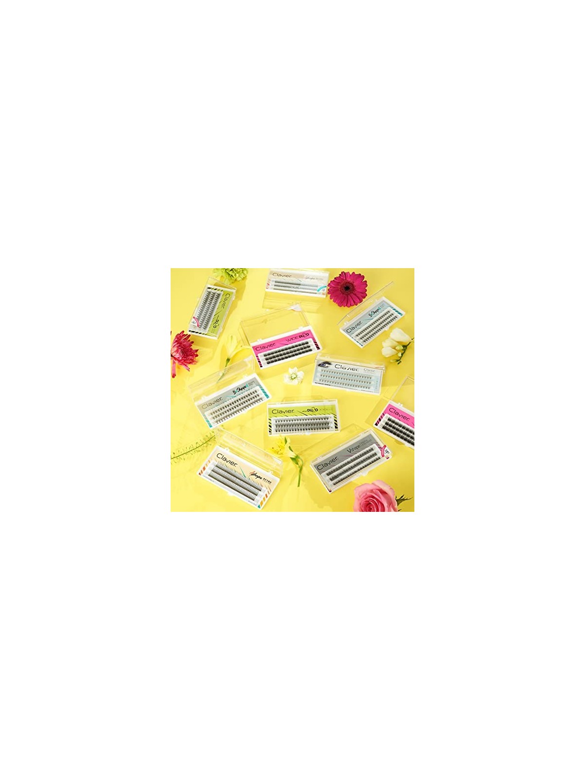 CLAVIER Ciglia ciuffi di ciglia 10mm