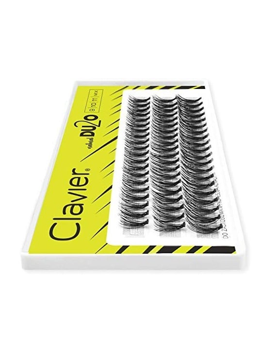 CLAVIER DU2O Ciuffi di ciglia MIX Doppio Volume 9mm 10mm 11mm