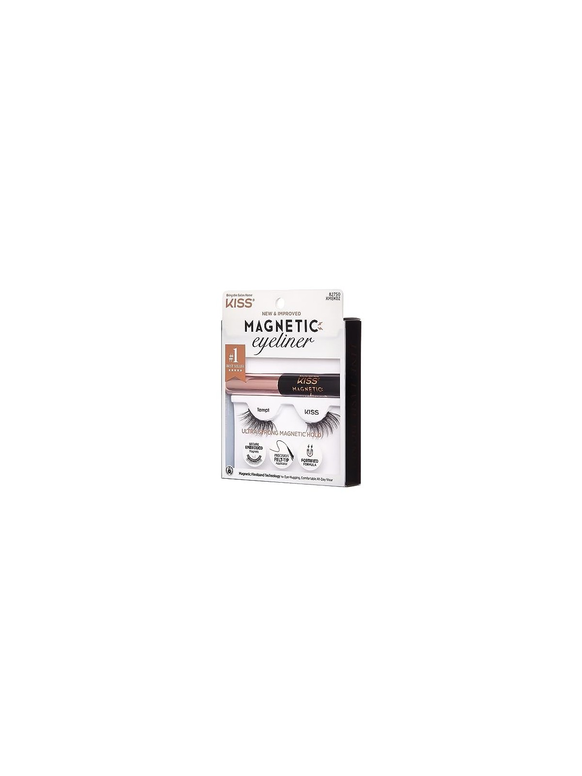 Kiss My Face Kit eyeliner e ciglia magnetiche Ciglia finte magnetiche con eyeliner donna 02 Tempt