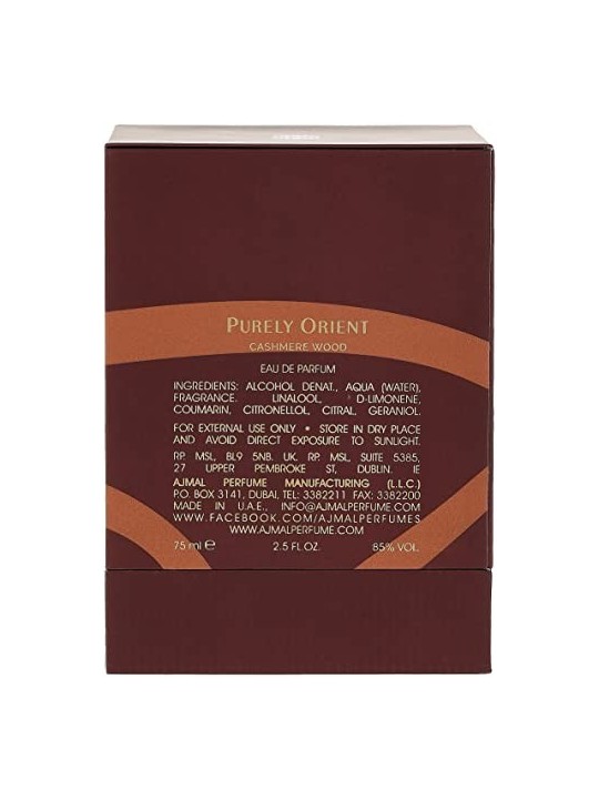 Ajmal Purely Orient Cashmere Eau de Parfum 75ml