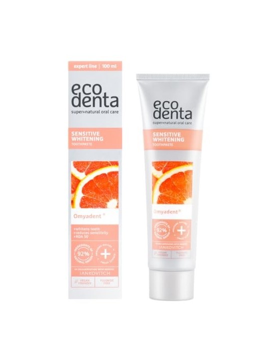 Omyadent Sensitive Whitening Pasta sbiancante per denti e gengive sensibili donna 100ml