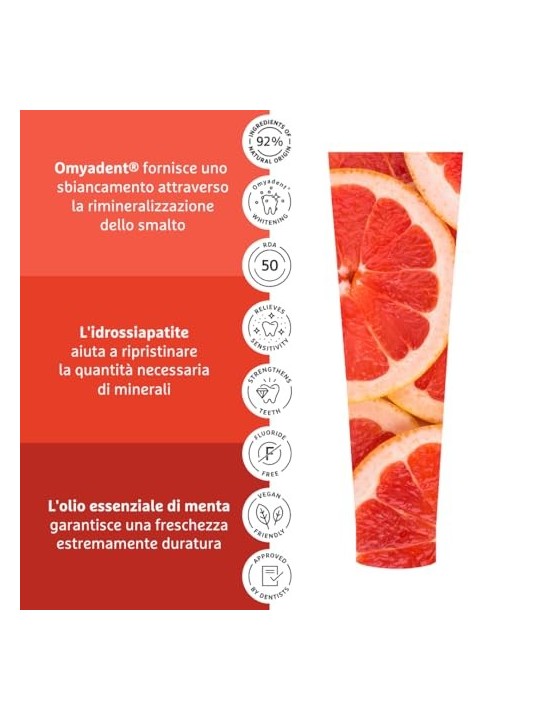 Omyadent Sensitive Whitening Pasta sbiancante per denti e gengive sensibili donna 100ml