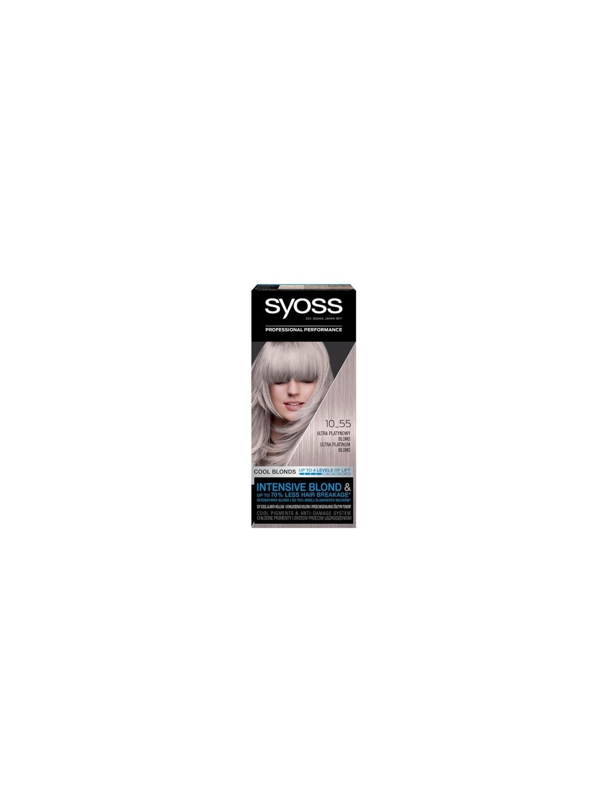 Syoss Permanent Blonde Hair Coloration for Women 50ml Ultra Platinum Blonde