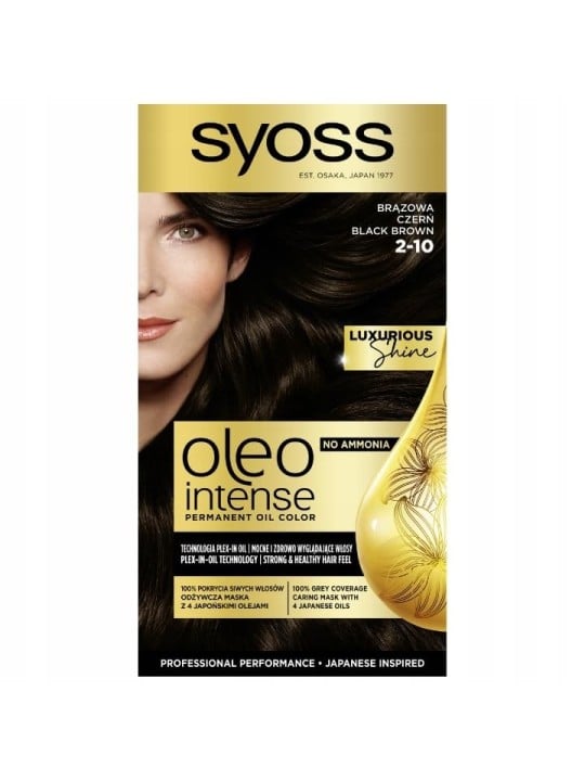 Syoss Oleo Colore Permanente In Olio 210 Black Brown