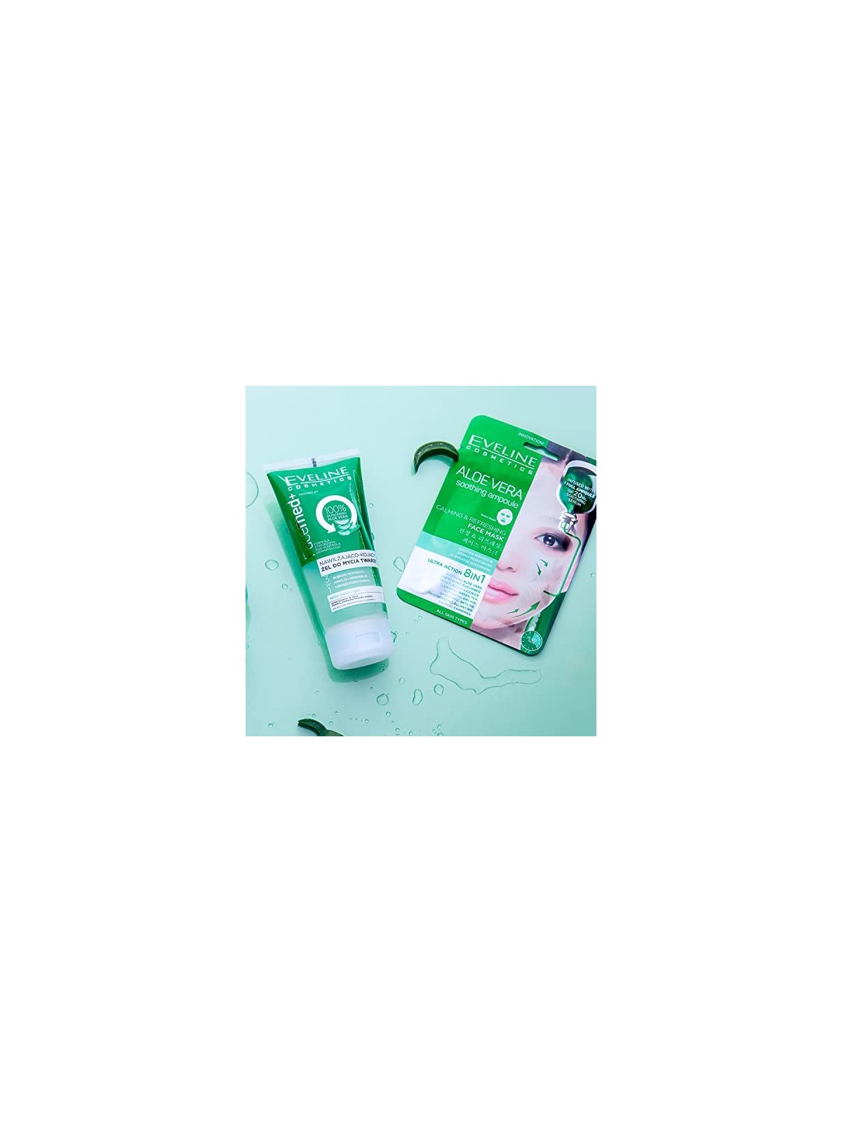 EVELINE Facemed gel detergente viso idratante e lenitivo con aloe per tutti i tipi di pelle Aloe Vera 150ml