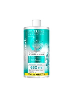 Eveline Cosmetics FaceMed Mattifying Micellar Water Acqua micellare struccante per pelli normali e miste donna 650ml