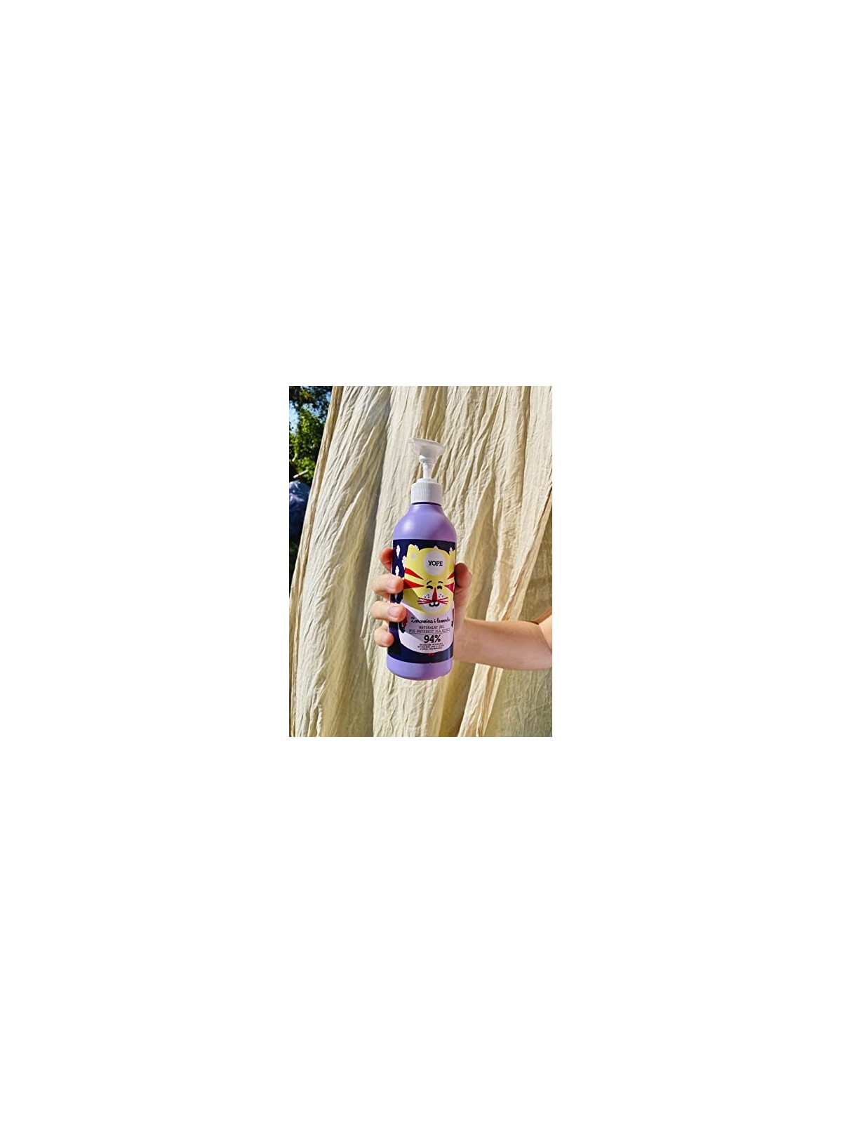 YOPE Gel doccia naturale per bambini Mirtillo Rosso e Lavanda 400ml