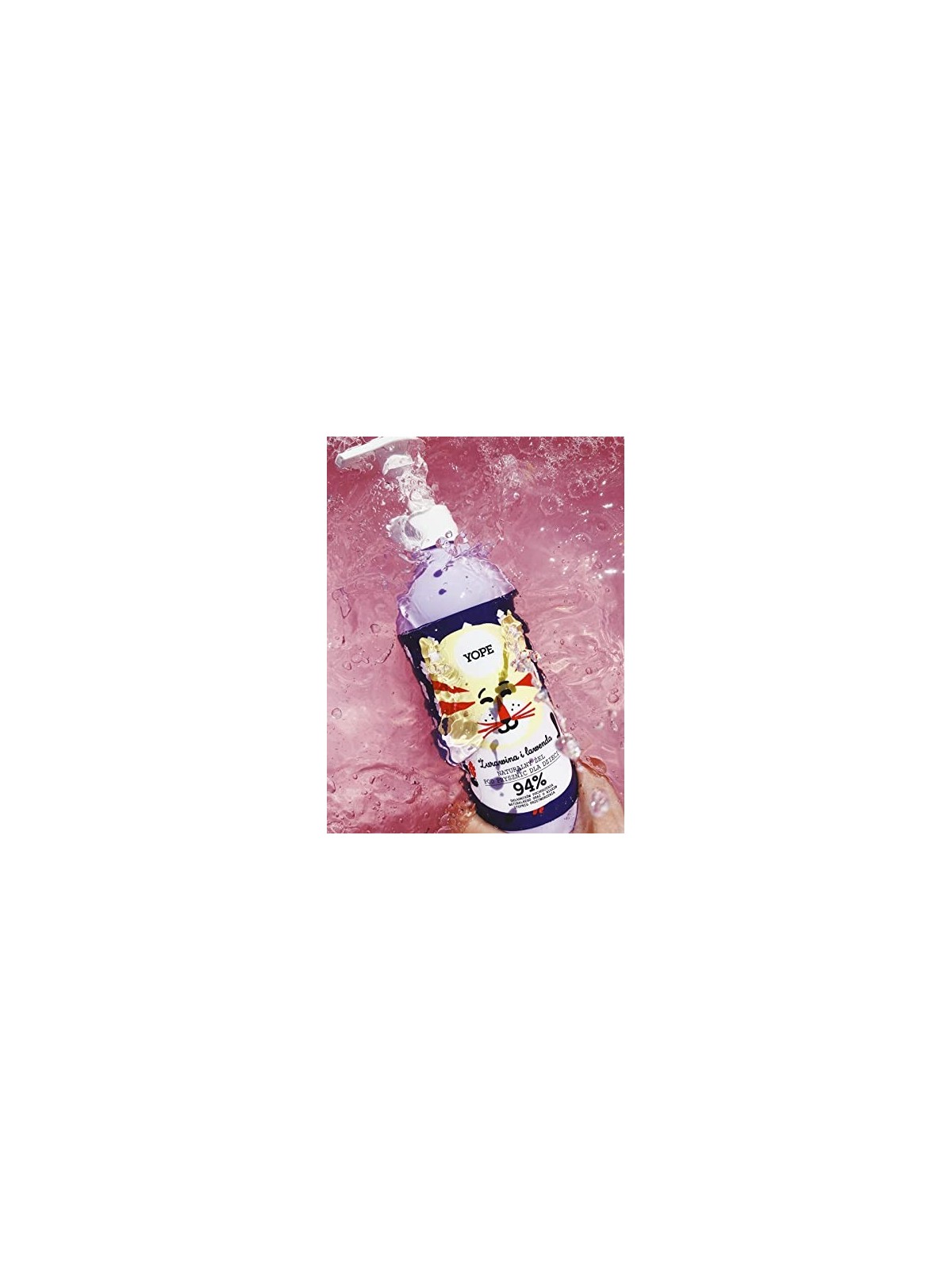 YOPE Gel doccia naturale per bambini Mirtillo Rosso e Lavanda 400ml